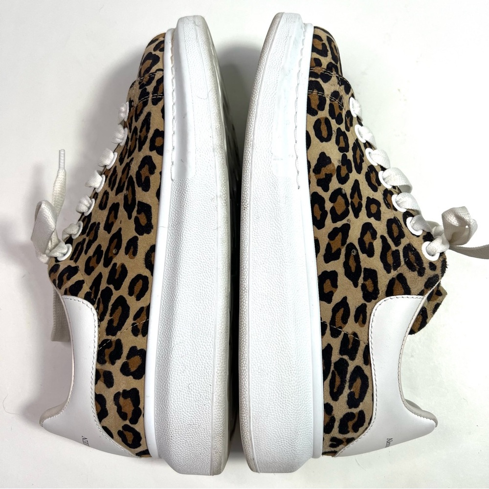 Alexander McQueen Leopard Suede Sneakers Size 38 - Picture 11 of 12